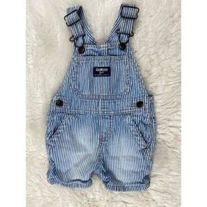 OshKosh B'gosh Blue Striped Baby Overalls
